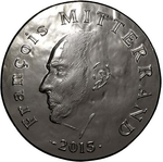 France, 10 Euro François Mitterrand Commemorative Coin – 2015 Silver Proof