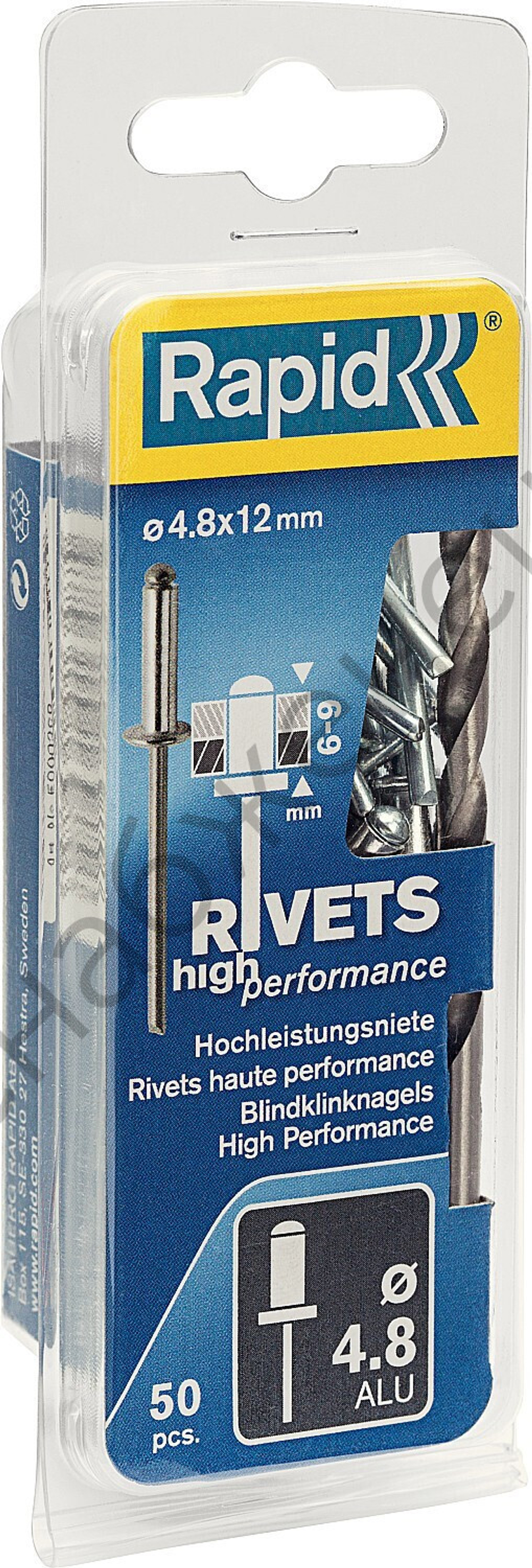 RAPID 4.8х12 мм, 50 шт, Алюминиевая заклепка (5000388)