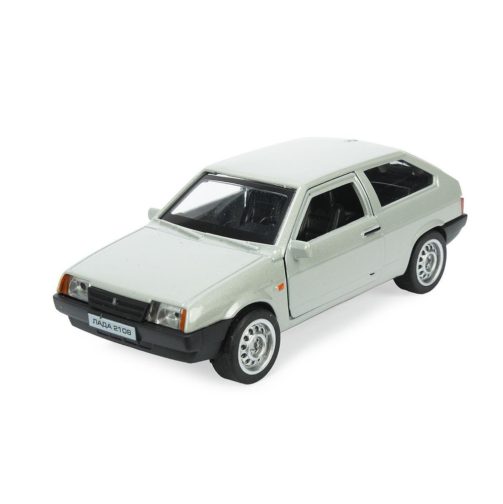 Модель ин. мет. "Lada-2108 Спутник" 12см, двер, баг, серебристый, коробка 2108-12-SR (Технопарк)