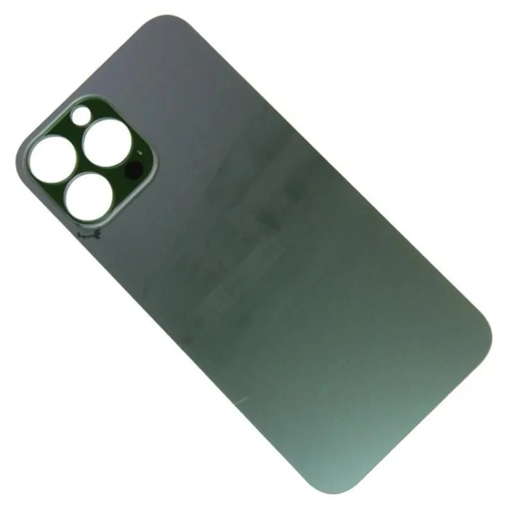 Задняя крышка для Apple iPhone 13 Pro Max Серый (стекло, широкий вырез под камеру) - Премиум
