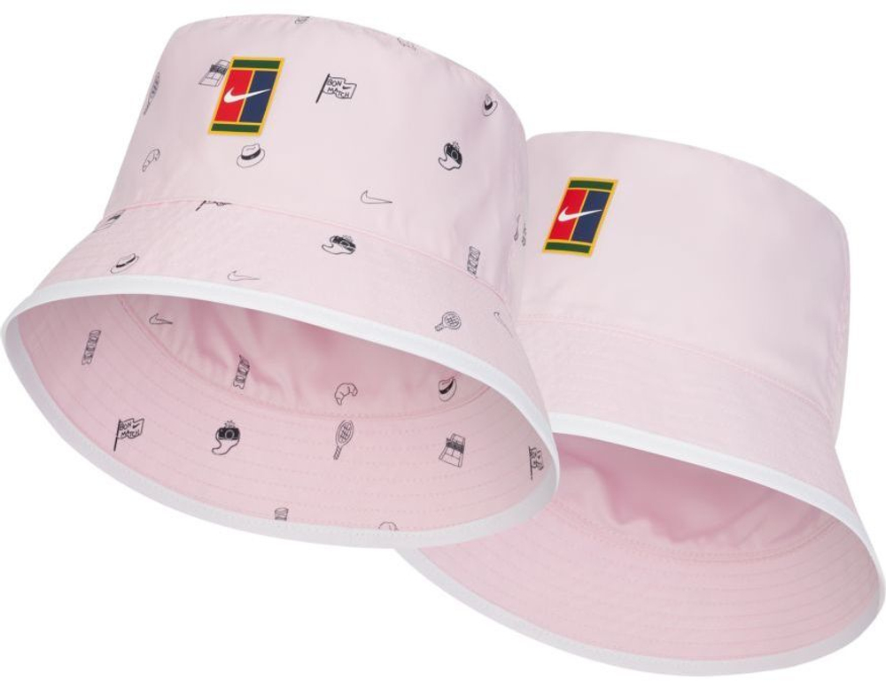 Кепка теннисная Nike Bucket Roland Garros AOP - pink foam