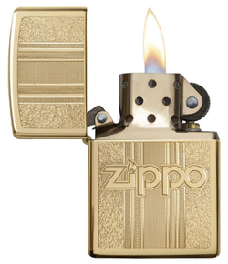 Зажигалка Zippo Classic с покрытием High Polish Brass, латунь/сталь, золотистая, 36x12x56 мм