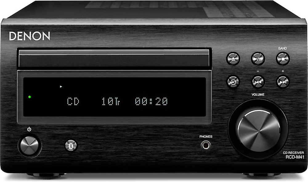 CD-ресивер Denon RCD-M41, Bluetooth, black (черный), 2 оптических входа