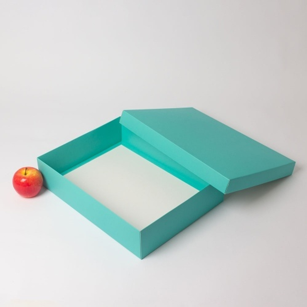 Коробка крышка-дно 40x9x30, тиффани, картон