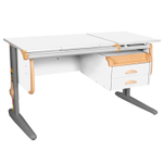 Растущая парта Дэми СУТ 25 с навесной тумбой (1200×610 мм)