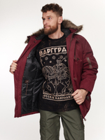 Куртка-Парка Варгградъ мужская бордо "Русколань"
