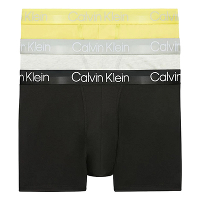 Мужские спортивные боксеры Calvin Klein Modern Structure Trunk 3P - light grey/mesquite lime/black