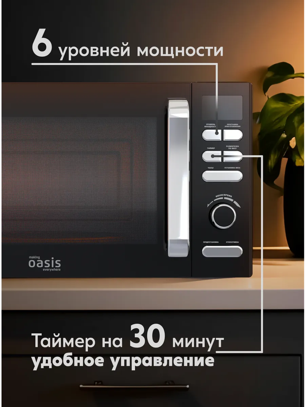 Микроволновая печь OASIS MW-80EB