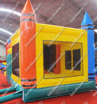 Надувной батут "Карандашики", 5*5*4,5 м