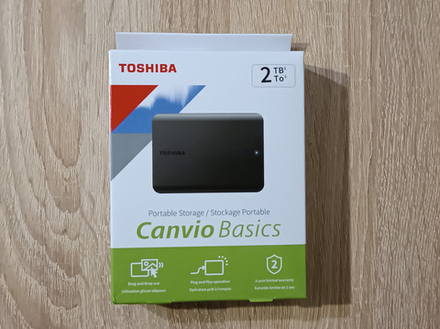 Внешний жесткий диск TOSHIBA 2 ТБ Canvio Basics (HDTB520EK3AA)