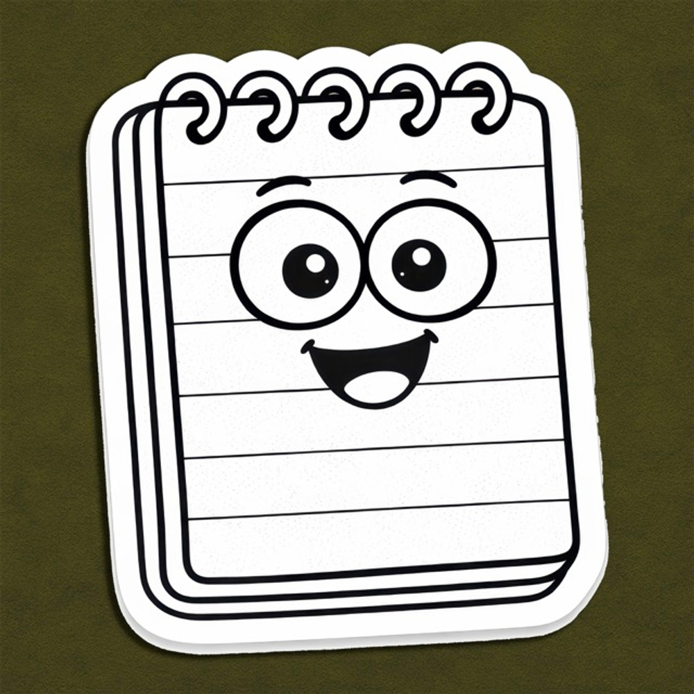 Блокнот (улыбка) - декор для фотосессий