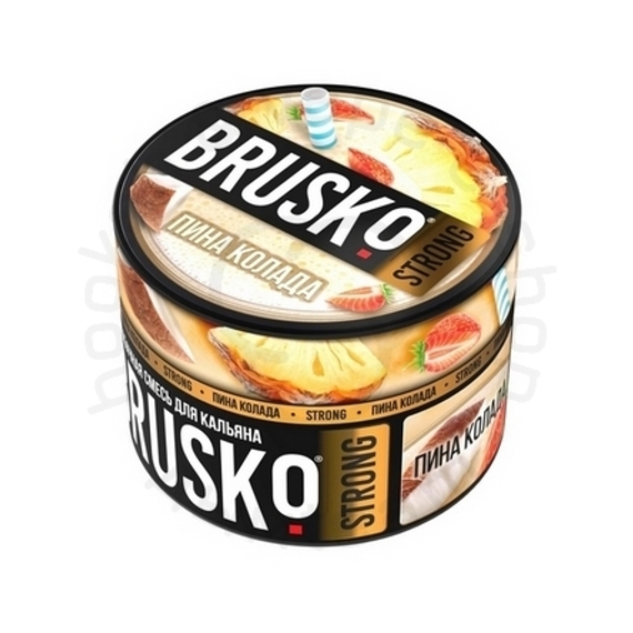 Бестабачная смесь для кальяна BRUSKO, 50 г, Пина колада, Strong