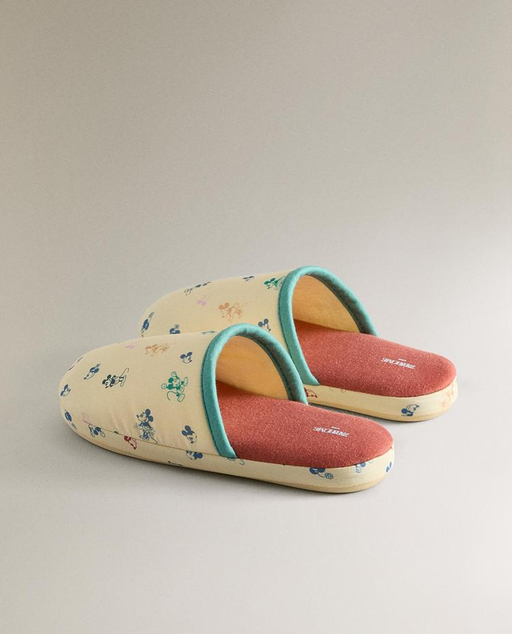 ZARA HOME ДЕТСКИЕ ТАПОЧКИ МИККИ И МИННИ ©DISNEY, ЖЕЛТЫЙ
