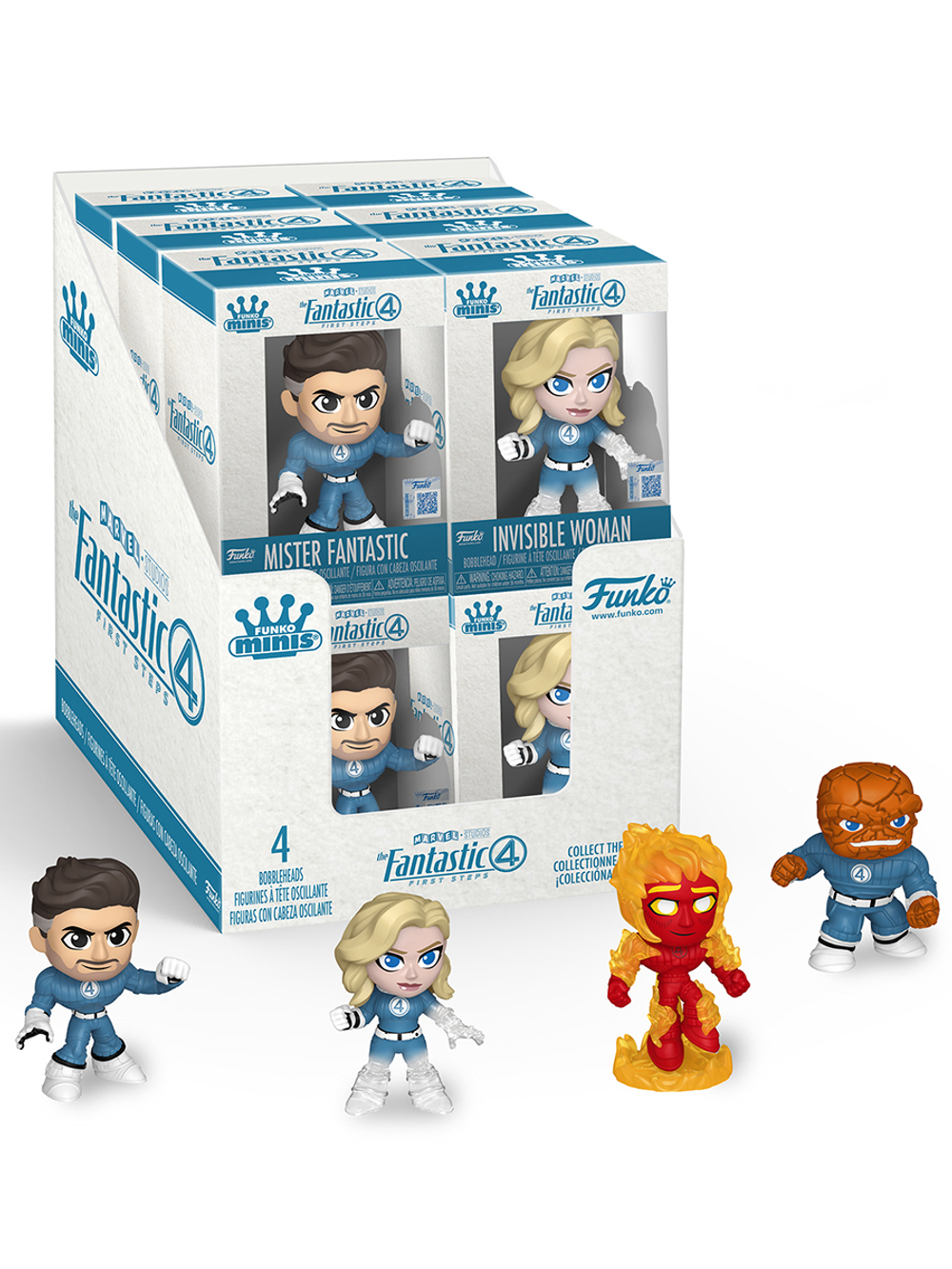 Фигурка Funko Minis Bobble Marvel Fantastic Four FF 1 штука в ассортименте (из 4) (Exc) 87218