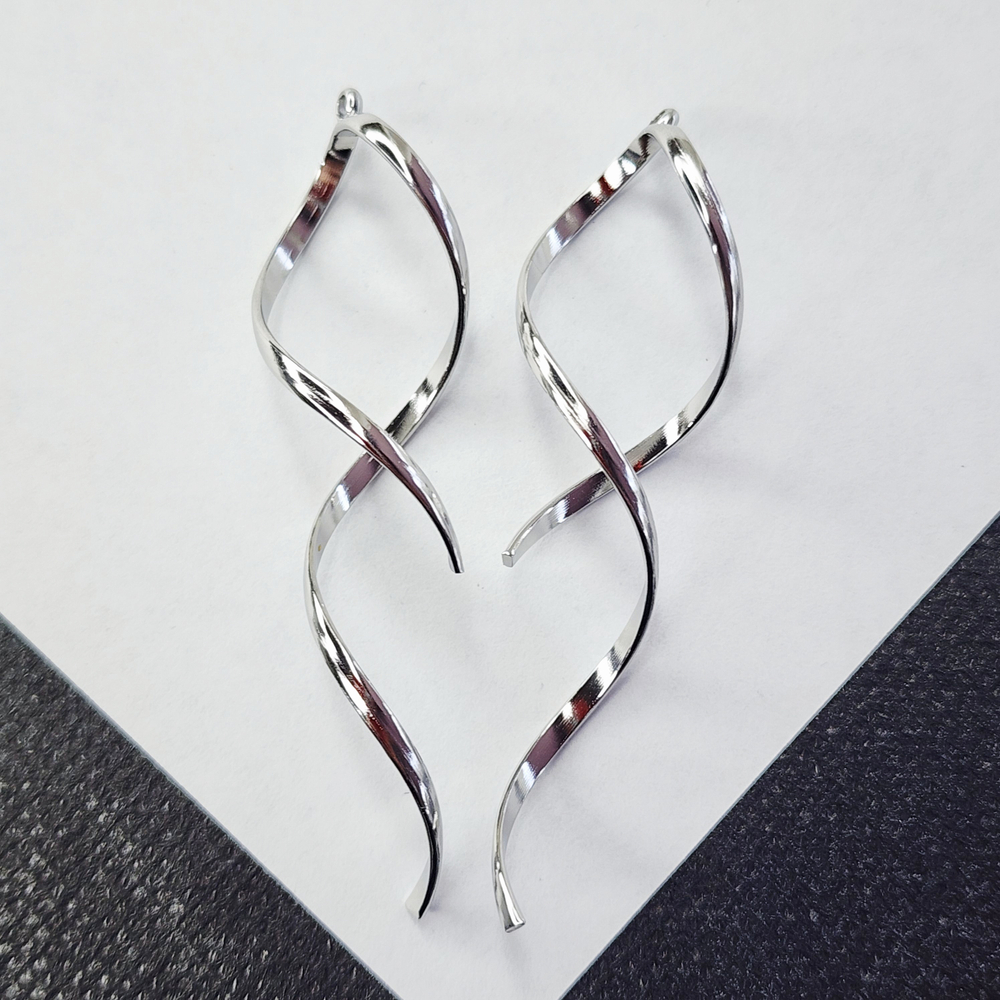 Подвески, сталь, витые, р-р 60 мм, штучно