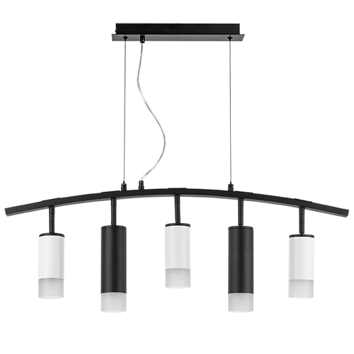LR7353638721 Люстра RULLO 5х50W GU10 ЧЕРНЫЙ/БЕЛЫЙ (571735+214436-3+214487-2+202431-5)