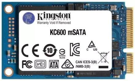 Накопитель SSD Kingston 1000 ГБ KC600 SKC600MS/1024G mSATA RTL