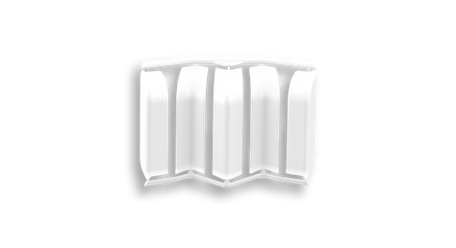Накладки к плинтусу для столешницы Идеал Дюра 001 Белый во флоупаке