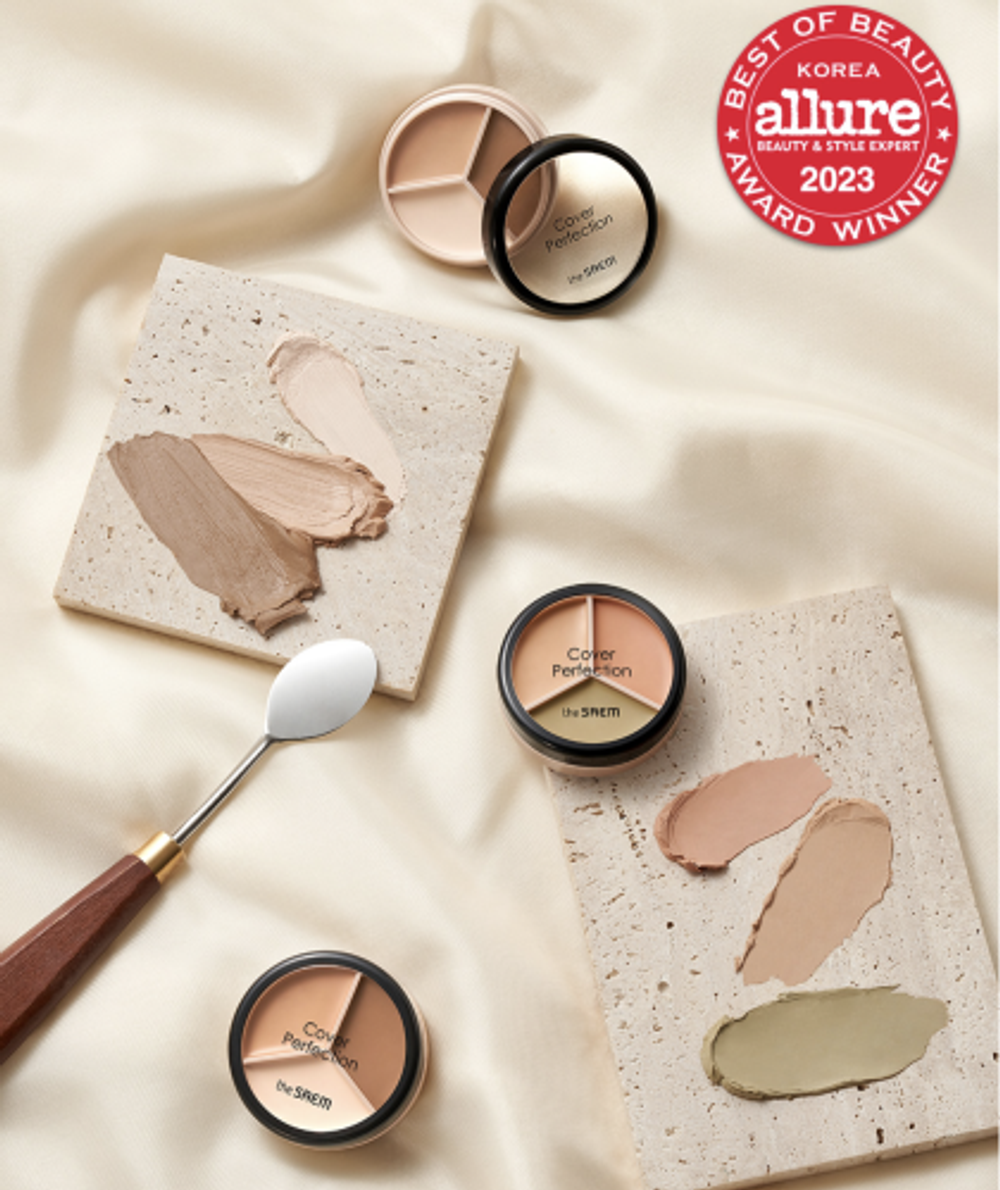 The Saem Cover Perfection Triple Pot Consealer #01 Correct Beige 4.5g*3 Кремовый консилер
