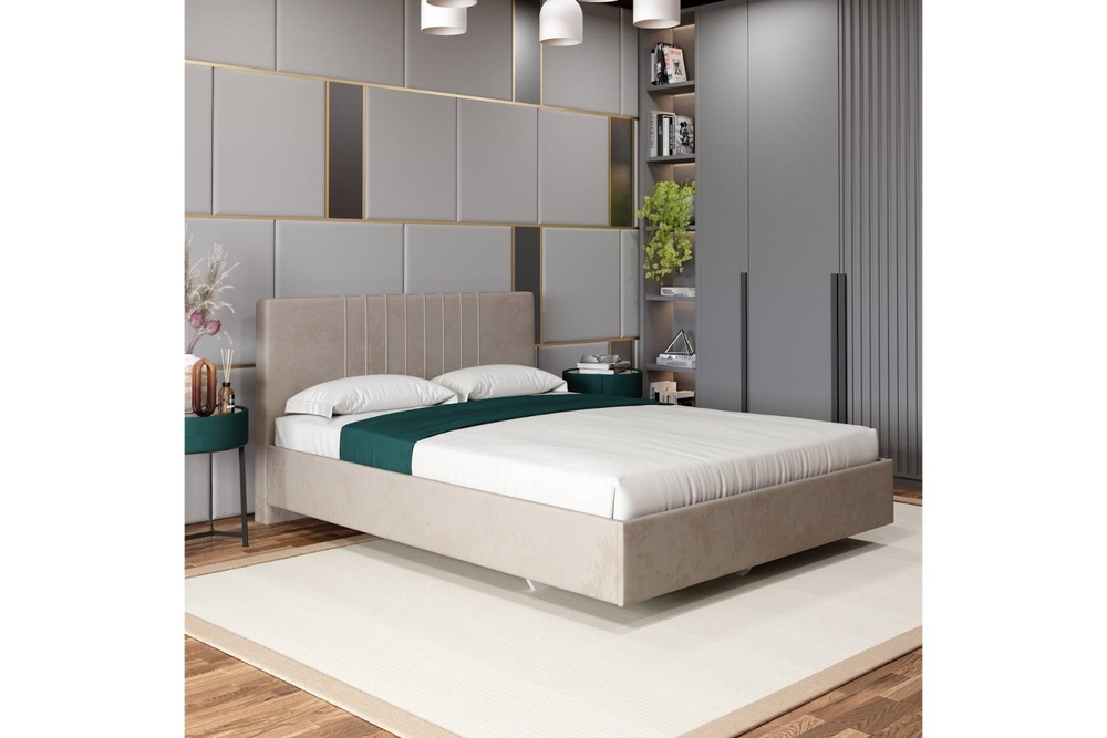 Кровать с латами Соло 180*200, Бежевый