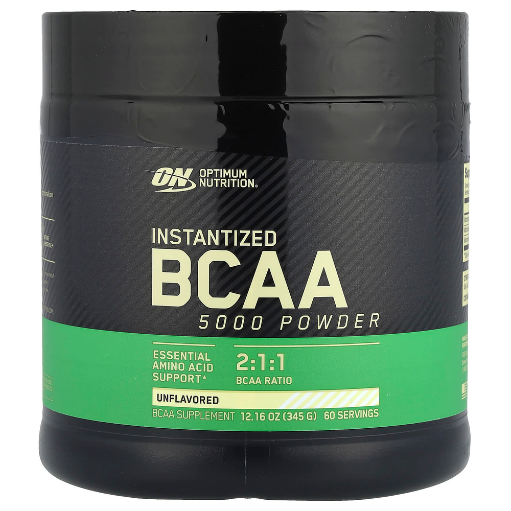 Optimum Nutrition, BCAA 5000, растворимый порошок, без добавок, 345 г (12,16 унции)