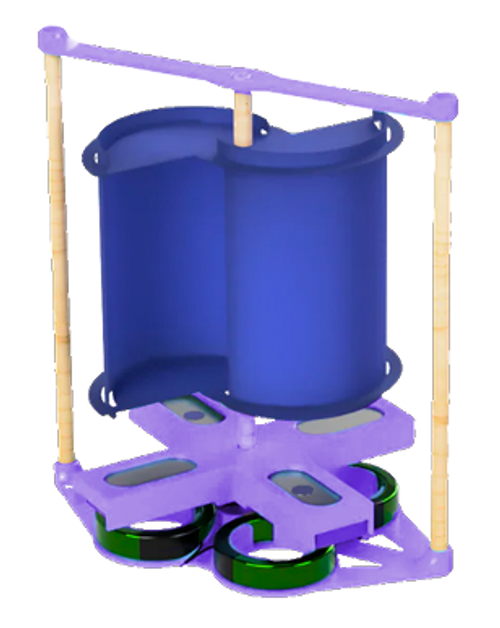 Образовательные лаборатории вертикальных ветряных турбин AC/DC (EcoPower Edu Kit)