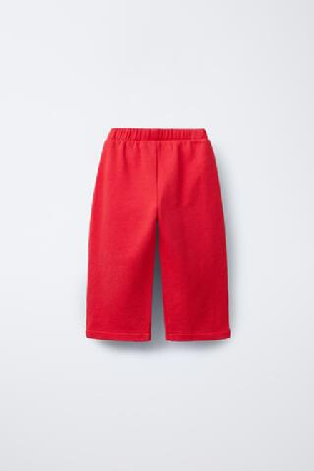 ZARA СПОРТИВНЫЕ БРЮКИ С КНОПКАМИ, КОРАЛЛОВО-КРАСНЫЙ