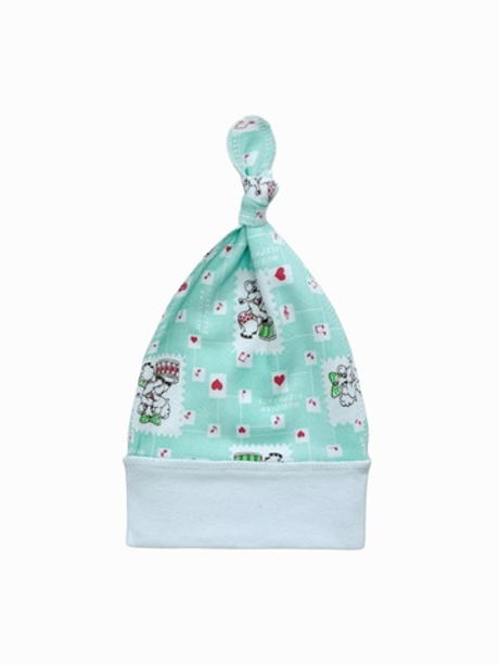 Шапочка-узелок (утепленная) Слоники