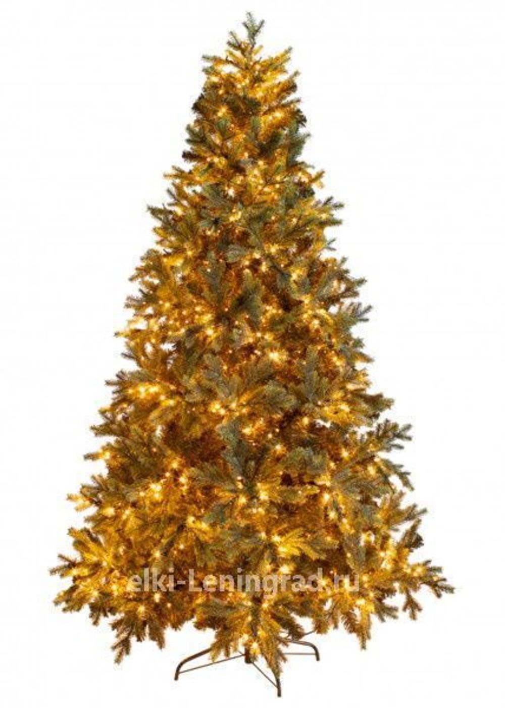 Елка с гирляндой «Грацио» (Литая+пвх) 210 см / 2,1 м