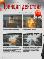 Забрасываемый АУПП шар пожаротушения AFO 0.5 кг