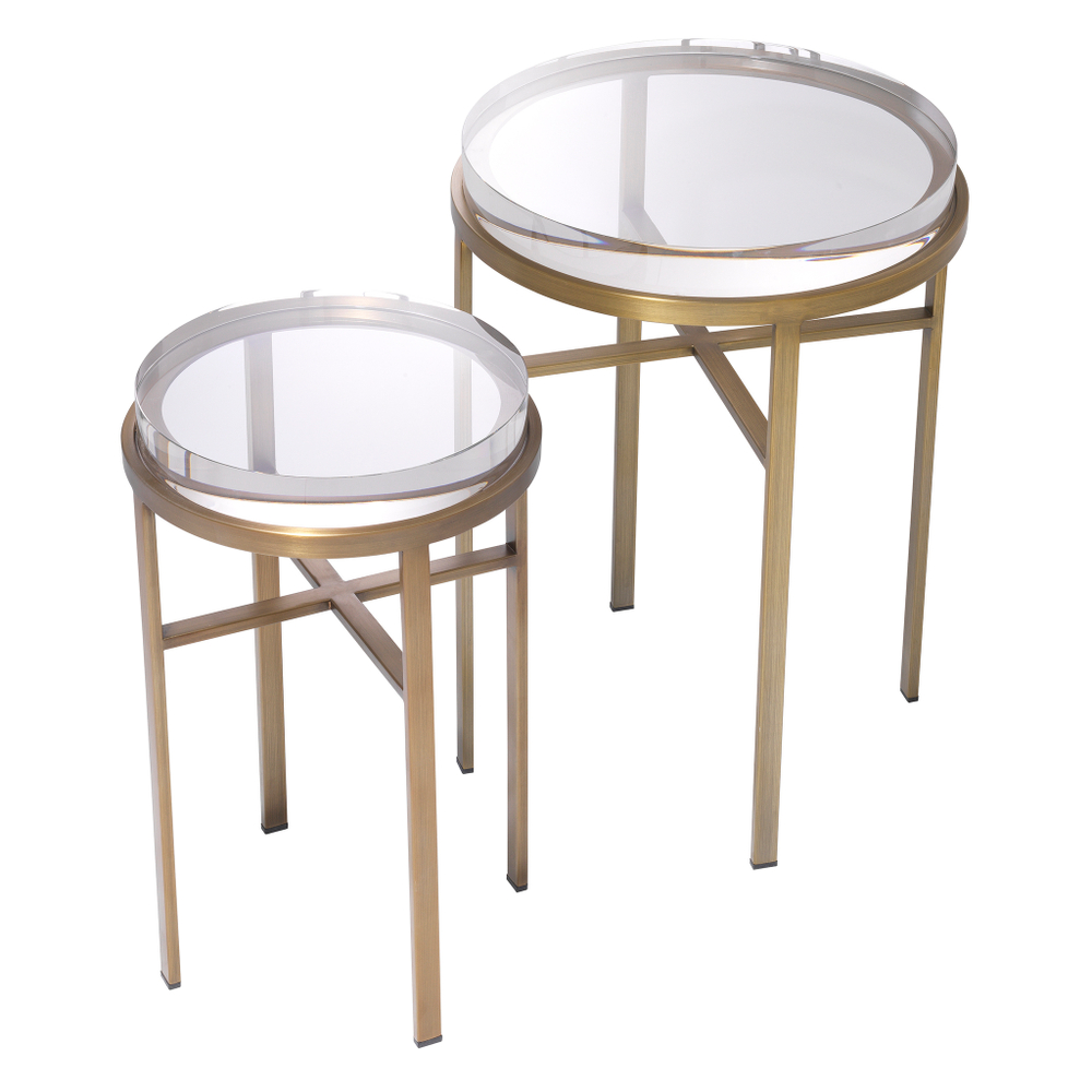 Приставной столик Side Table Hoxton set of 2 арт.114482