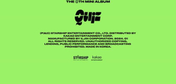 Альбом JEONG SE WOON - QUIZ 6th Mini Album 2 Version SET