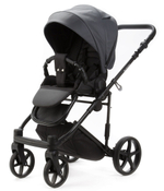 Детская коляска Adamex Zico Deluxe New 3 в 1 ZN-SA05 ТЕМНО-СЕРАЯ КОЖА