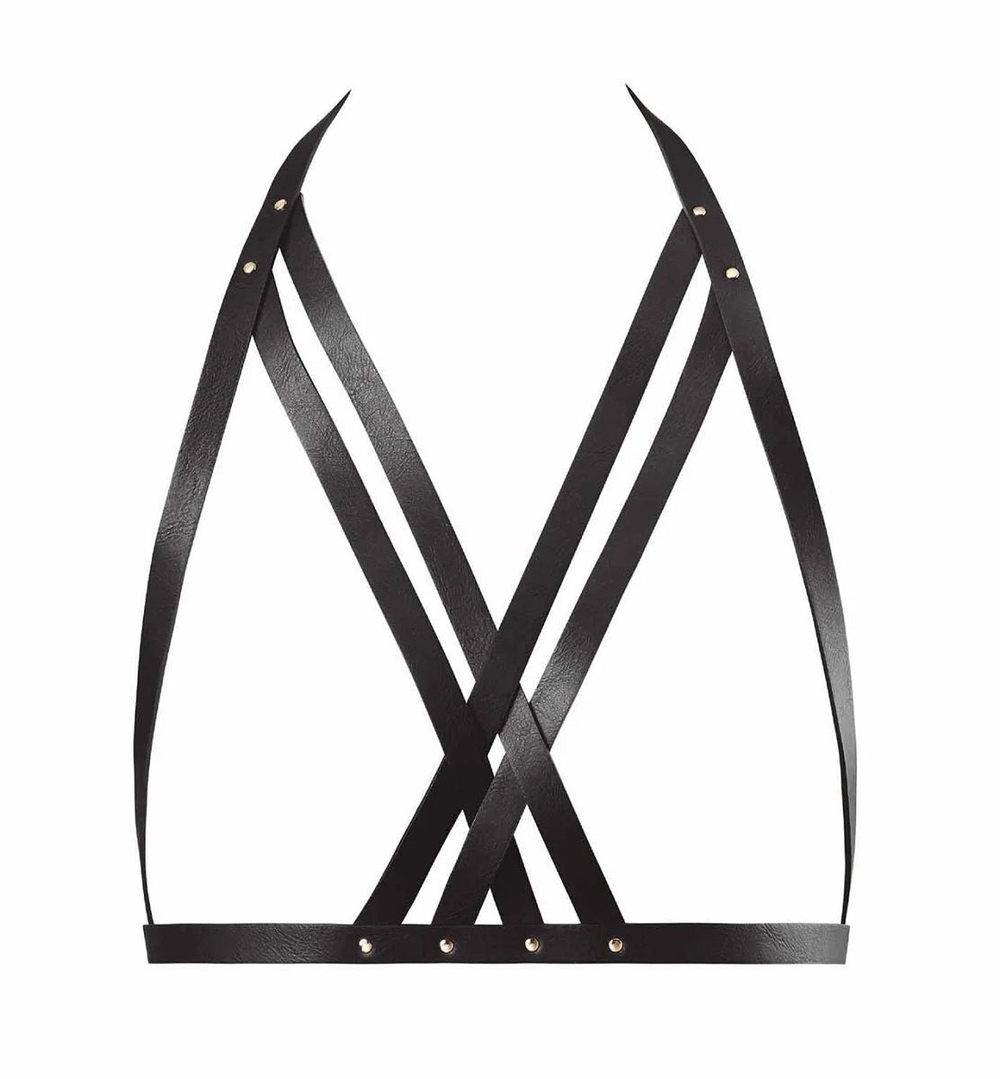 Черная упряжь Halter Bra Harness (Цвет: черный)