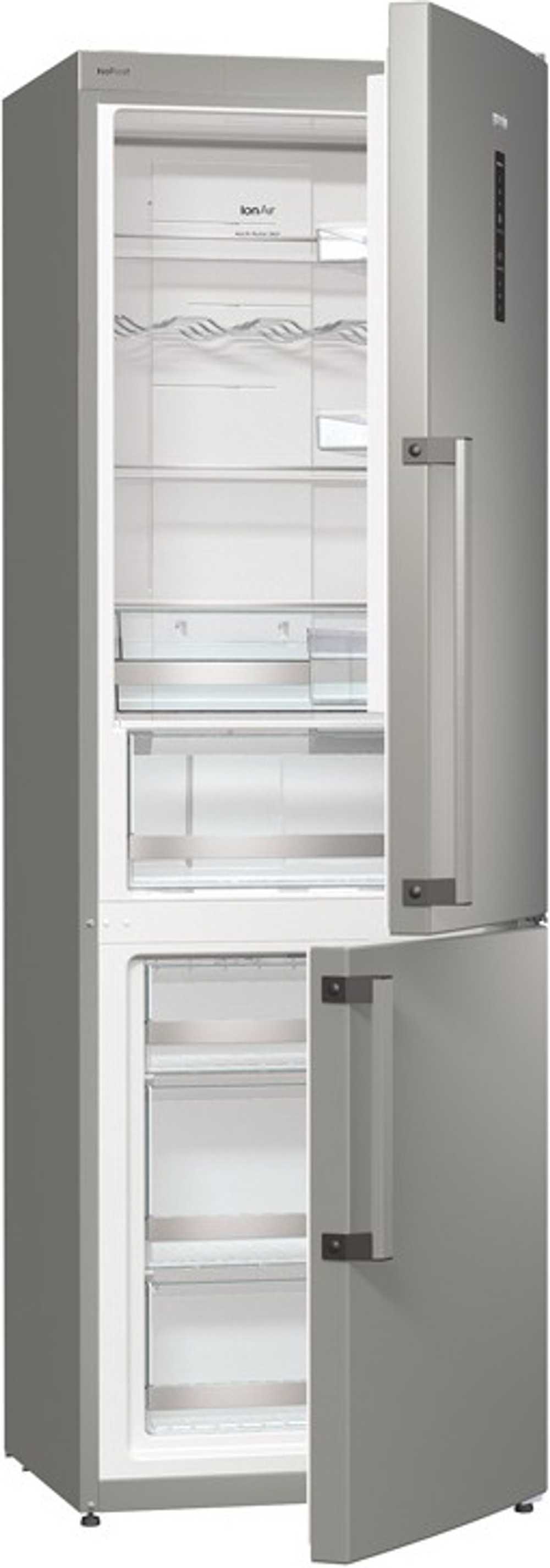 Отдельностоящий двухкамерный холодильник Gorenje NRK 6191 TX