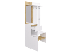 Прихожая ПР-17 белый/крафт золотой