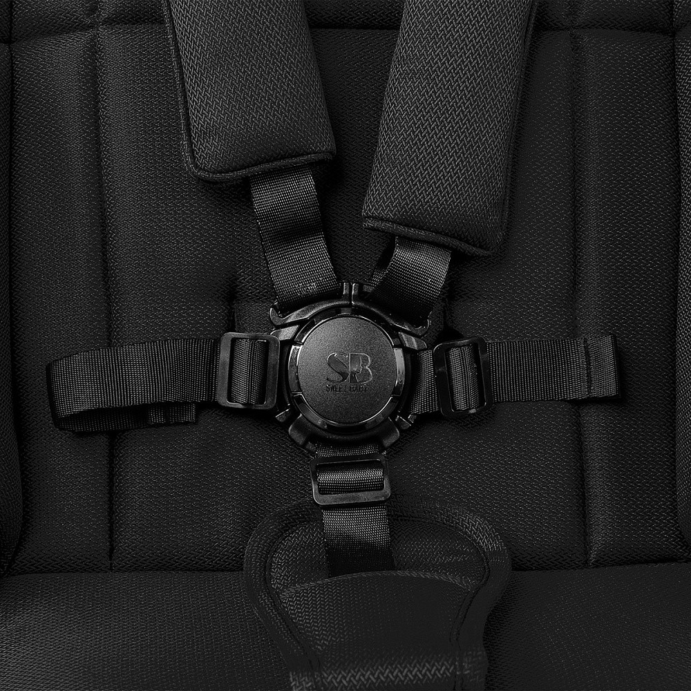 Коляска 4 в 1 Sweet Baby Rocco Air + автокресло Elegante Plus с базой i-Size ISOFIX DK780 Black (Air)