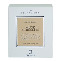 Свеча ароматическая The Olphactory, White Insignia, Musk Silhouette, 60 ч