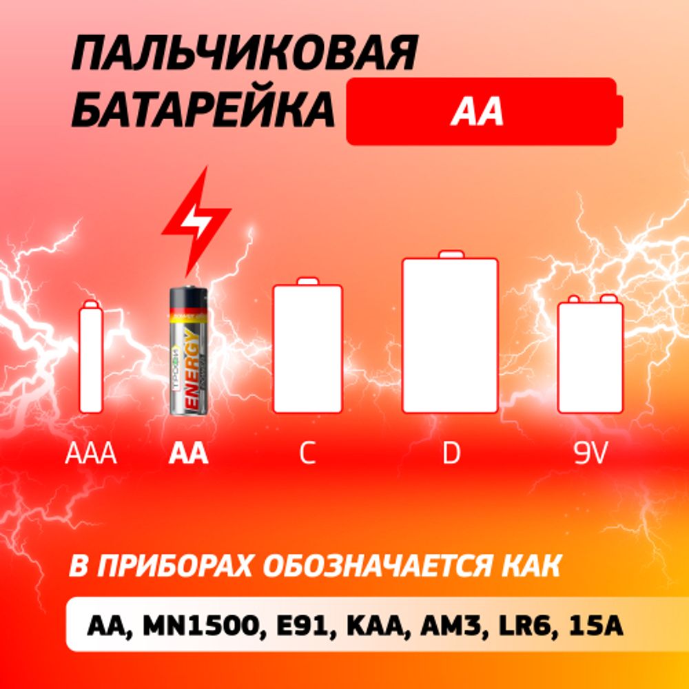 Батарейки Трофи LR6-24 bulk ENERGY POWER Alkaline