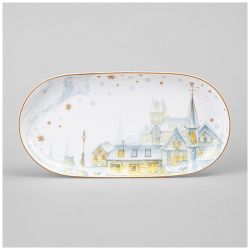 БЛЮДО ОВАЛЬНОЕ LEFARD "СНЕЖНАЯ КОРОЛЕВА" 20,5 СМ (КОР=60ШТ.)