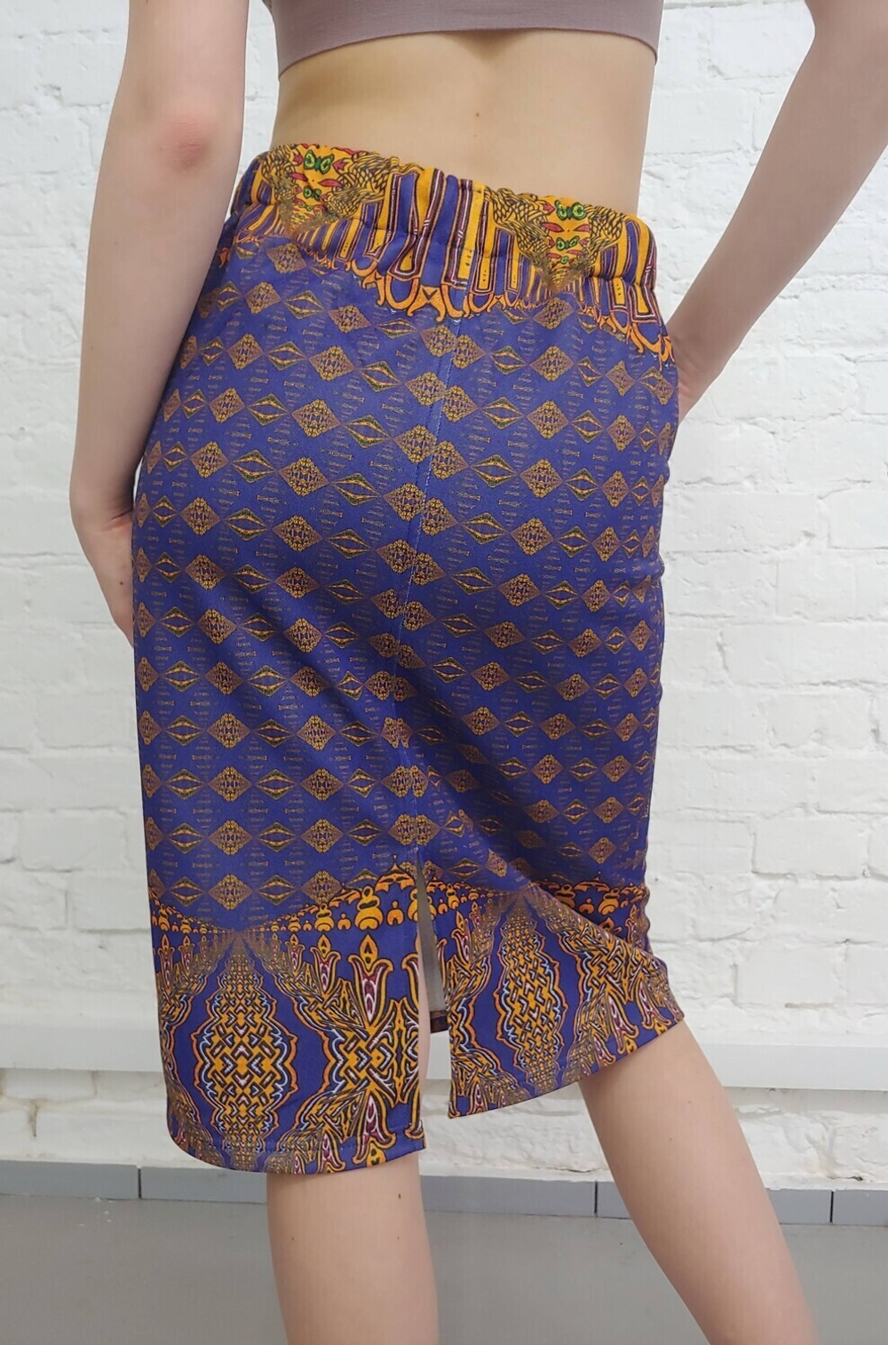 Комплект (худи и юбка), по мотивам старинного русского орнамента