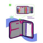 Пенал 1 отделение 200х140х40 Berlingo Jolly kitty, откидная планка, ткань