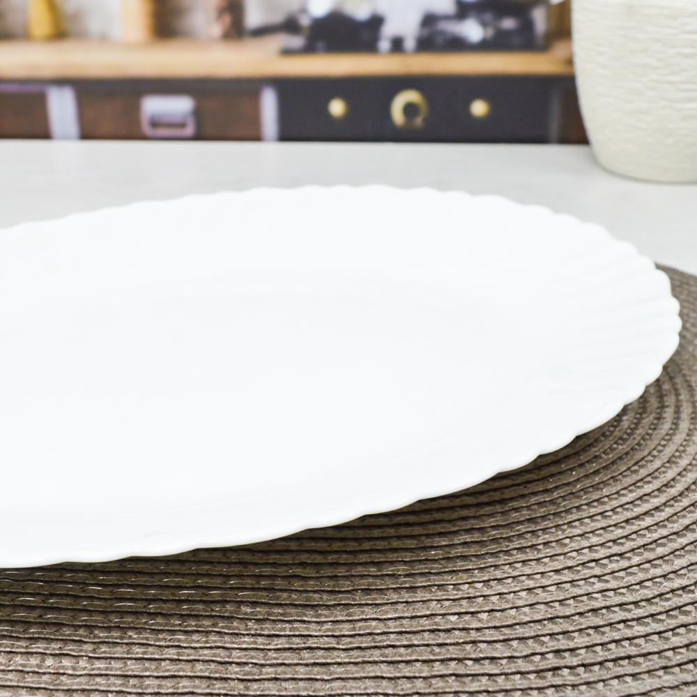 Блюдо овальное 34*25см "Wave light" Без деколи (99246)