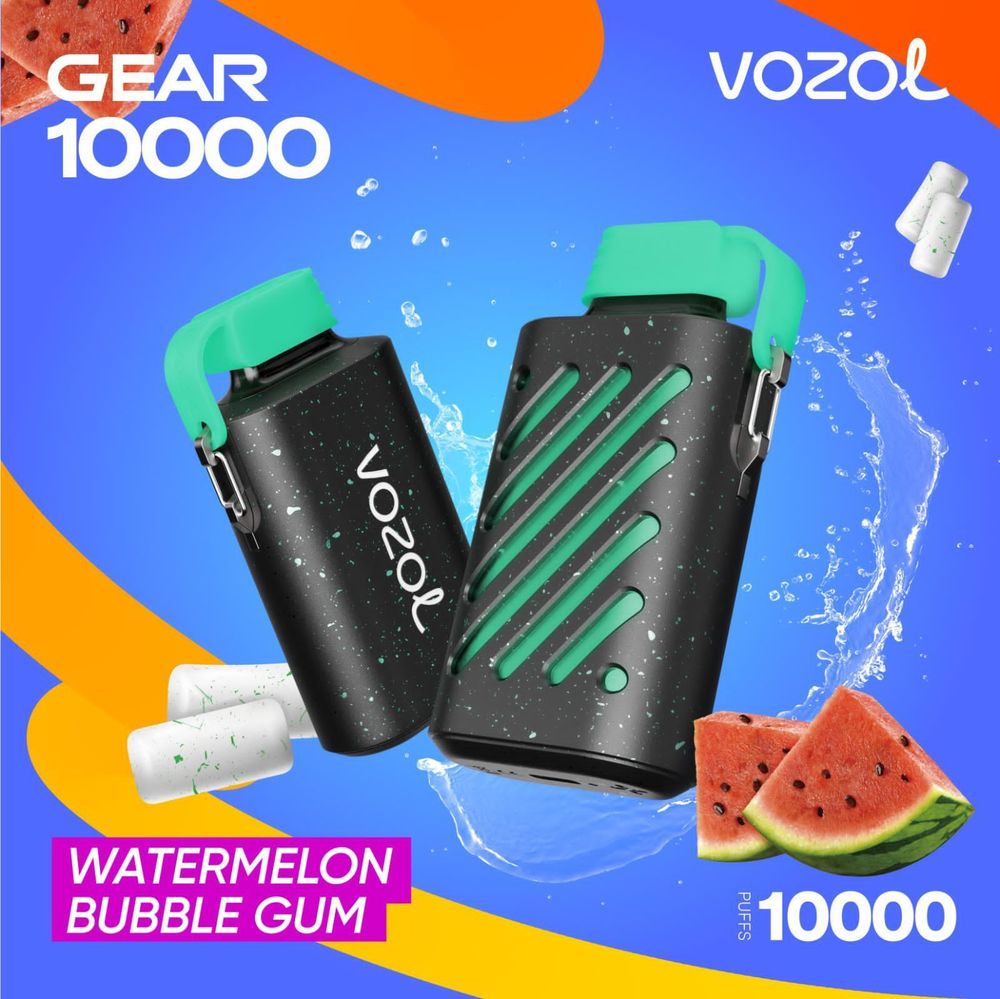 VOZOL GEAR 10000 - Watermelon Bubble Gum (5% nic)