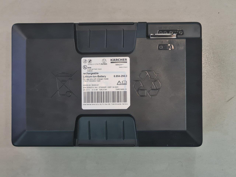 Ремонт аккумулятора Karcher 6.654-294.0