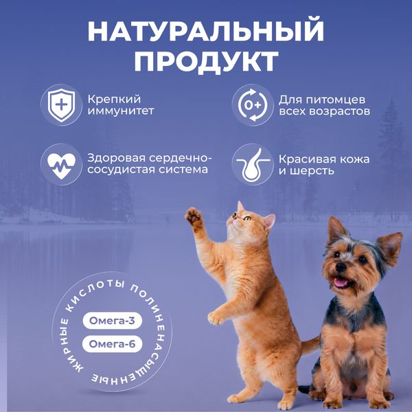 Масло лосося Jarvi для кошек и собак всех пород и возрастов