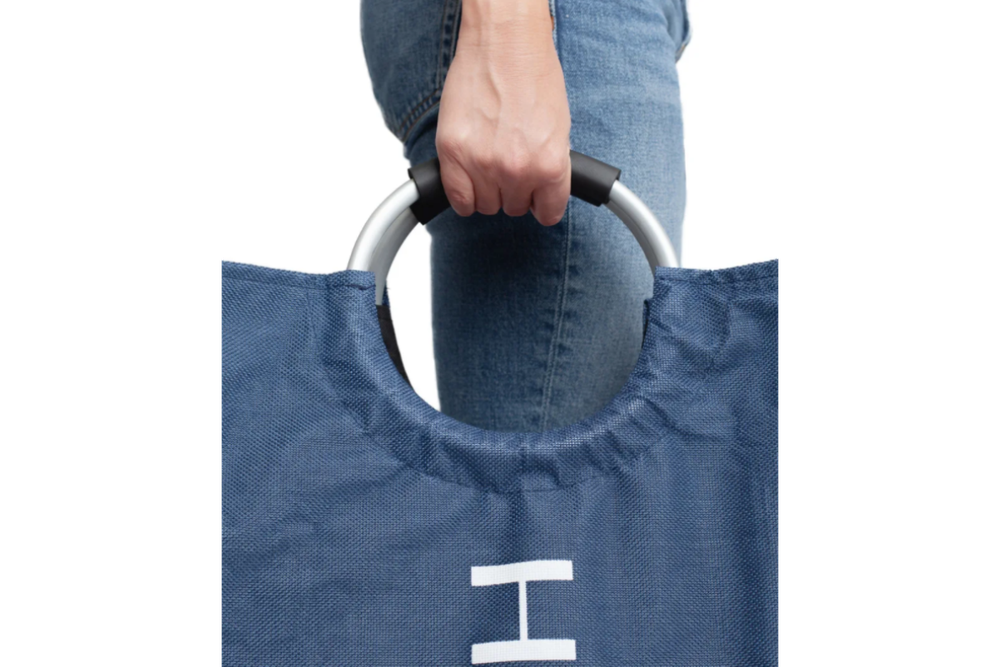 Корзина для белья Home One, 72х35, полиэстер, темно-синий