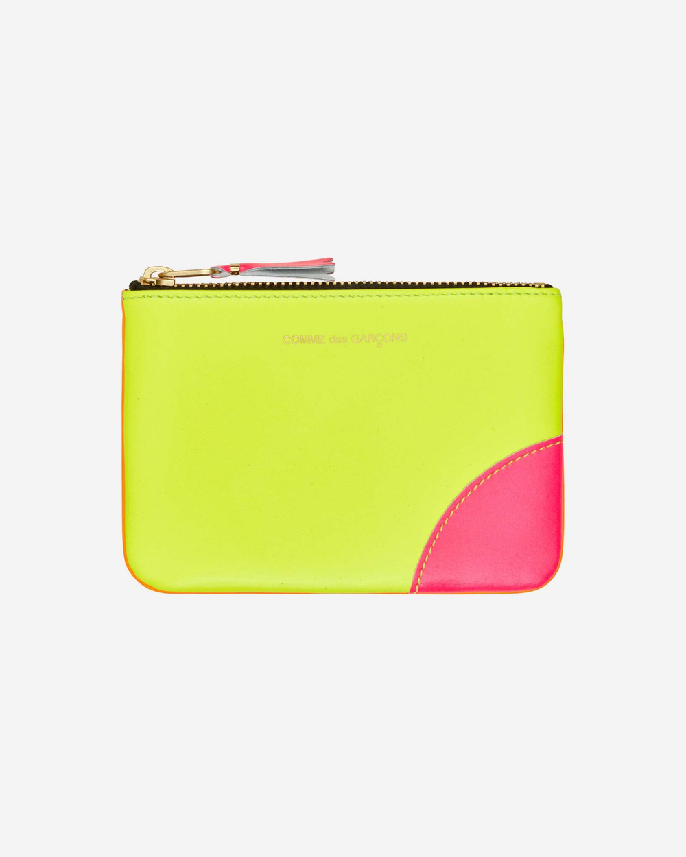 Comme Des Garçons Wallet Клатч На Молнии Super Fluo Желтый