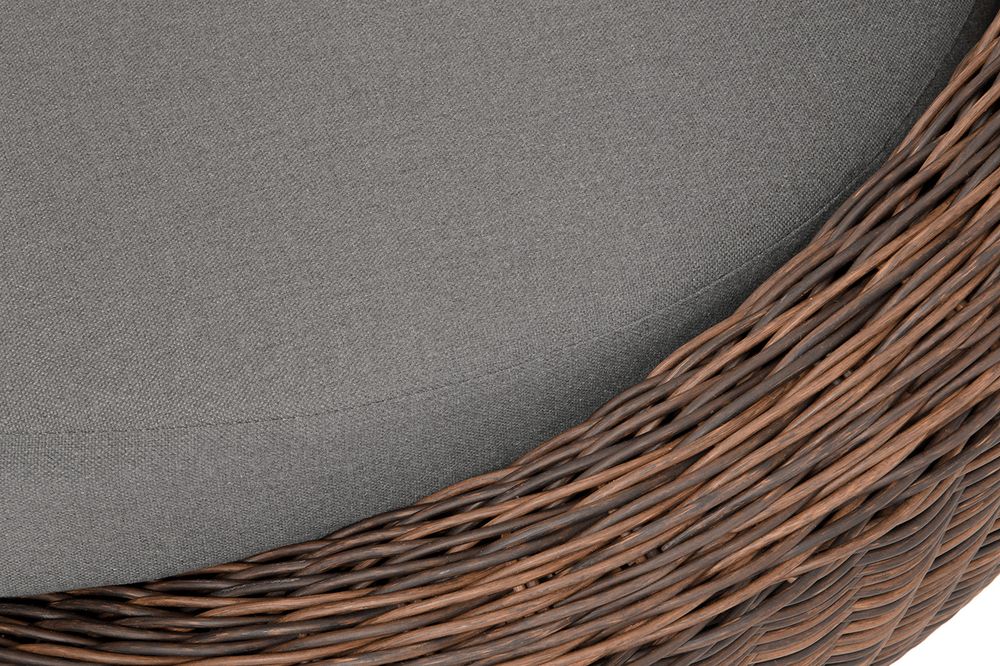 "Барселона" кресло из искусственного ротанга, цвет коричневый