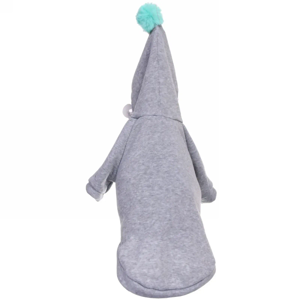 Кофта - толстовка с капюшоном для собак мелких пород «МОДНЫЙ БРО», бон бон, цвет серый, размер М (21*31*25см) Ultramarine